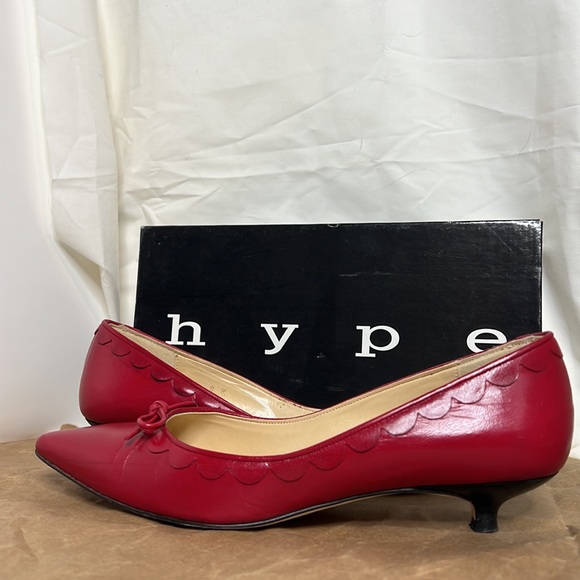 Hype low heel pumps Winter Red 8 - Picture 7 of 17
